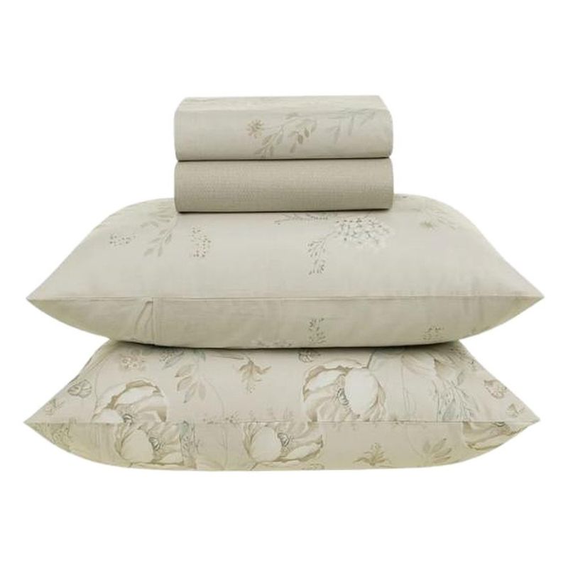 jogo de cama queen 4 peças karsten sophia bege 240x240cm (mp)
