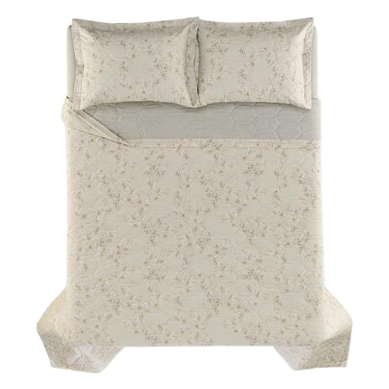 jogo de cama king 3 peças karsten dandara nude 290x260cm (mp)