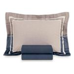 jogo de cama solteiro 3 peças karsten vitor azul 180x250cm (mp)