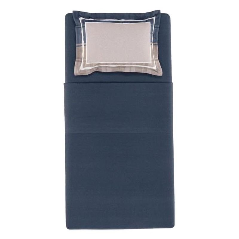 jogo de cama solteiro 3 peças karsten vitor azul 180x250cm (mp)