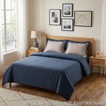 jogo de cama casal 4 peças karsten vitor azul 220x250cm (mp)