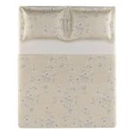jogo de cama casal 4 peças karsten maris bege 220x250cm (mp)
