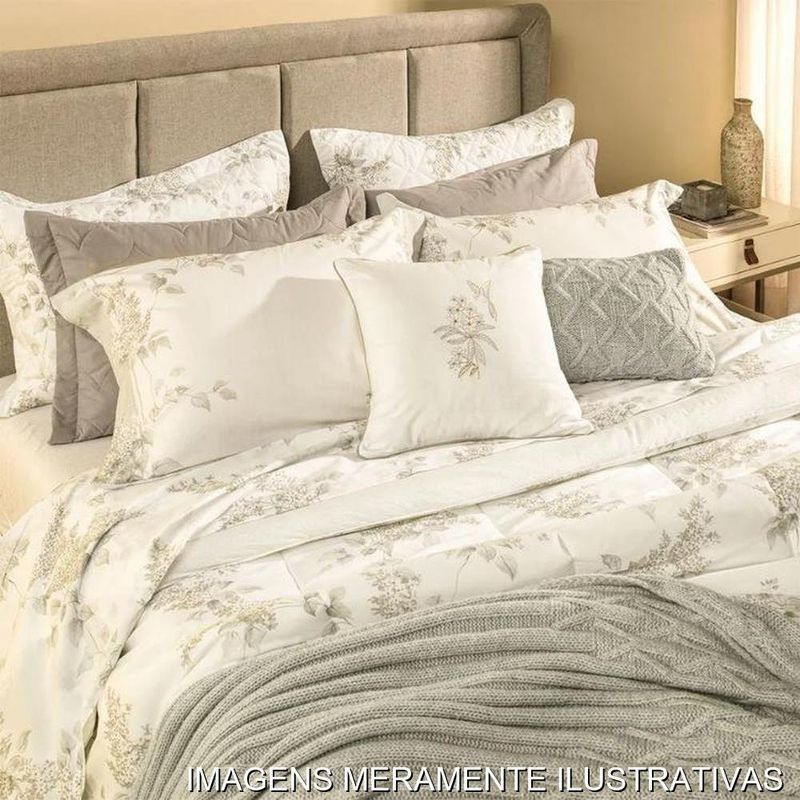 jogo de cama king 5 peças karsten brenda off white 290x250cm (mp)