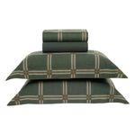 jogo de cama queen 4 peças karsten bernardo verde 240x260cm (mp)