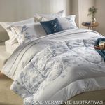 jogo de cama queen 5 peças karsten dora branco 240x250cm (mp)