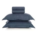 jogo de cama king 4 peças karsten catena azul 290x250cm (mp)
