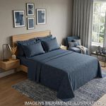 jogo de cama king 4 peças karsten catena azul 290x250cm (mp)