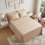 jogo de cama queen 4 peças karsten lara off white 240x260cm (mp)
