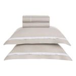 jogo de cama queen 4 peças karsten lara cinza 240x260cm (mp)
