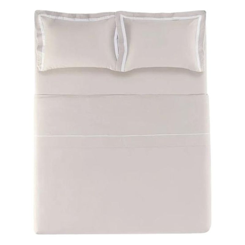 jogo de cama queen 4 peças karsten lara cinza 240x260cm (mp)