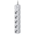 protetor eletrônico intelbras com 5 tomadas epe 2005 branco