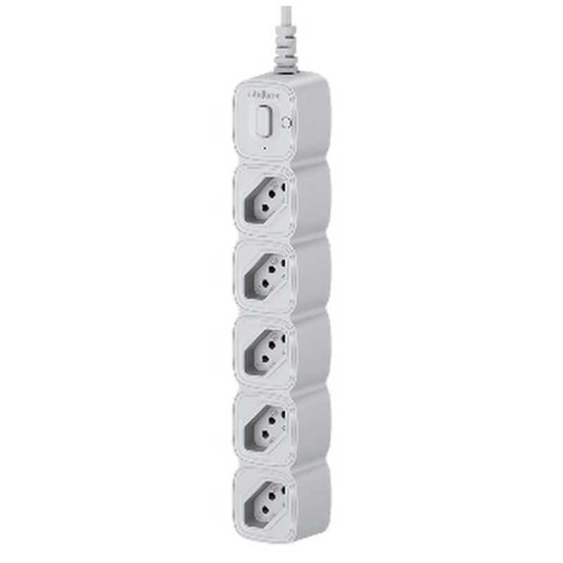 protetor eletrônico intelbras com 5 tomadas epe 2005 branco