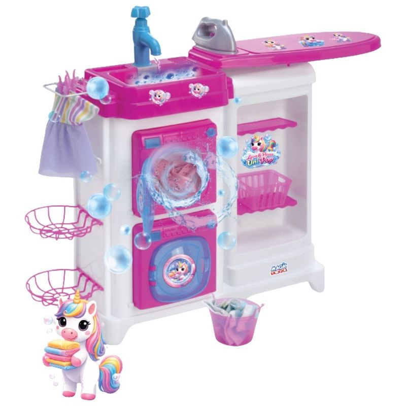 brinquedo lavanderia unicórnio magic toys 8300
