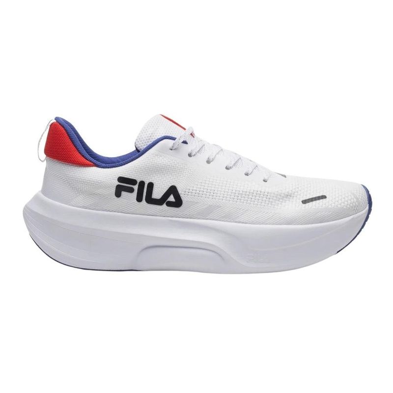 tênis corrida masculino n°41 fila breeze branco e azul (mp)