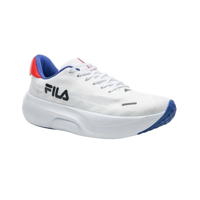 tênis corrida masculino n°41 fila breeze branco e azul (mp)