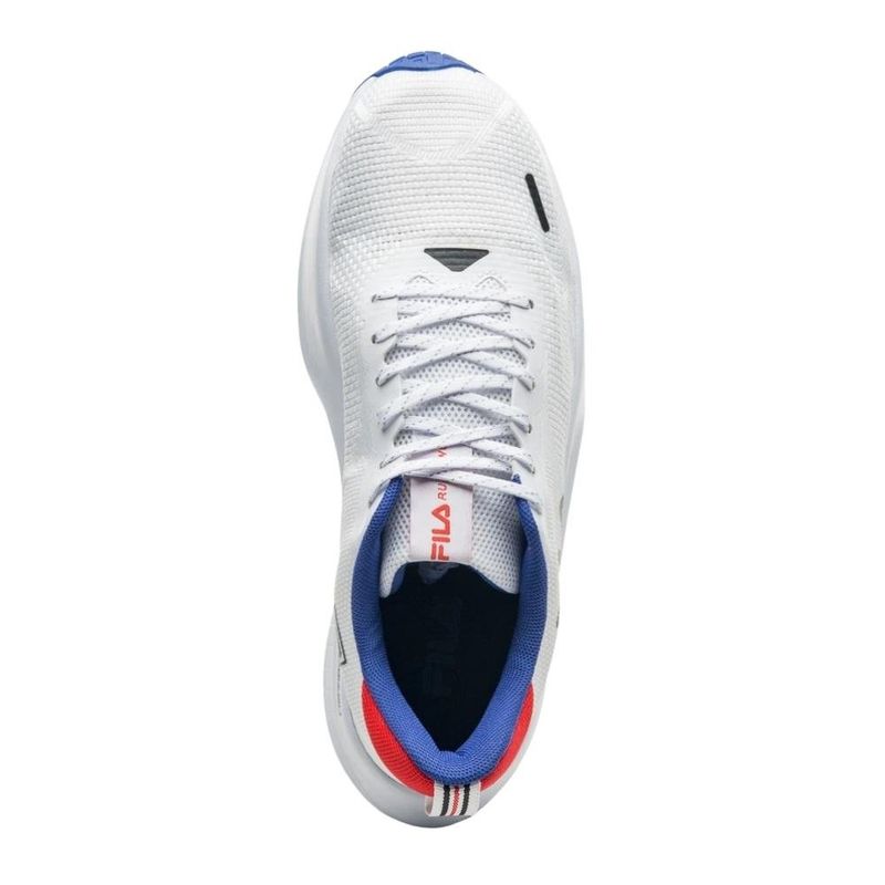 tênis corrida masculino n°41 fila breeze branco e azul (mp)