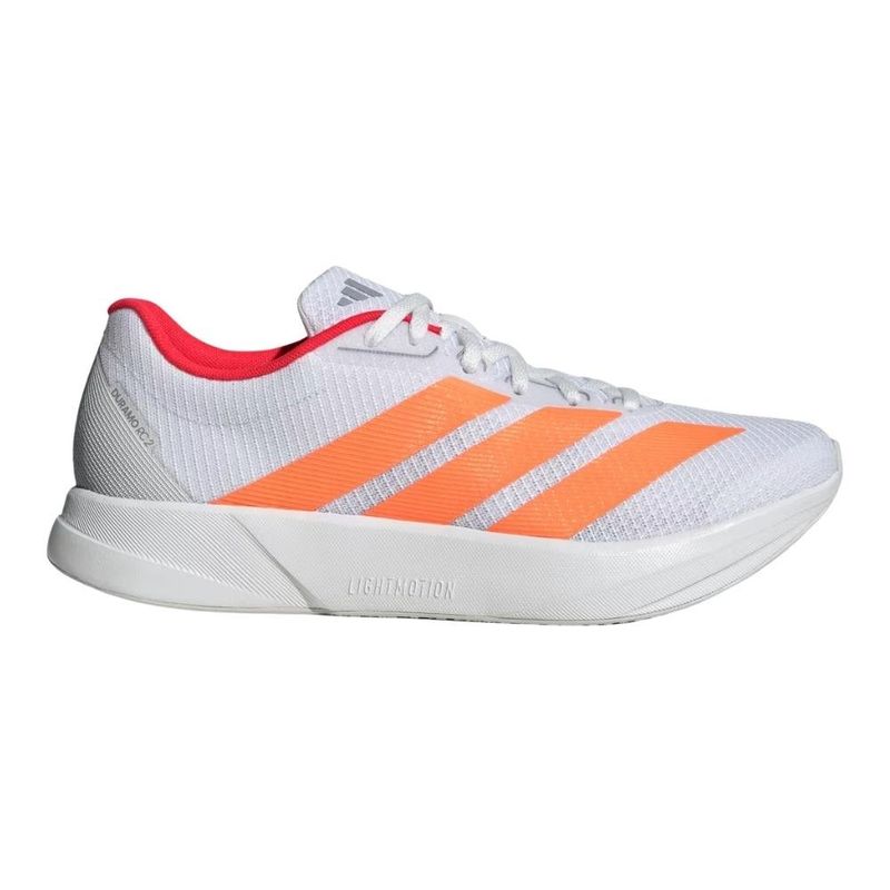 tênis corrida masculino n°42 adidas duramo rc2 off-white e laranja (mp)