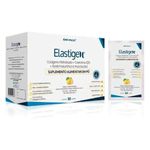 elastigen colágeno hidrolisado + coenzima q10 + ácido hialurônico e associações 30 sachês sabor limão siciliano dovalle