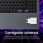 notebook samsung galaxy book4 tela 15.6" full hd led intel core 5-120u 8gb 512gb ssd iris xe 15.6 full hd led