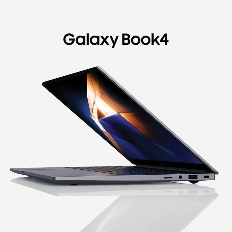 notebook samsung galaxy book4 tela 15.6" full hd led intel core 5-120u 8gb 512gb ssd iris xe 15.6 full hd led