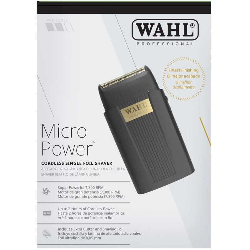 barbeador wahl compacto travel shaver preto 3029989