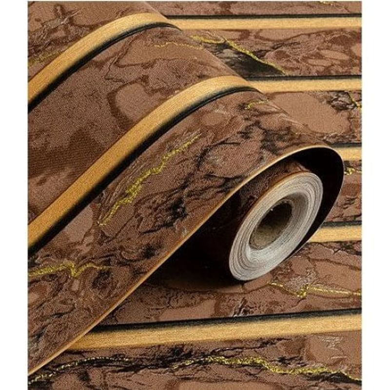 papel de parede baima 9m marrom tk27017 e-bi