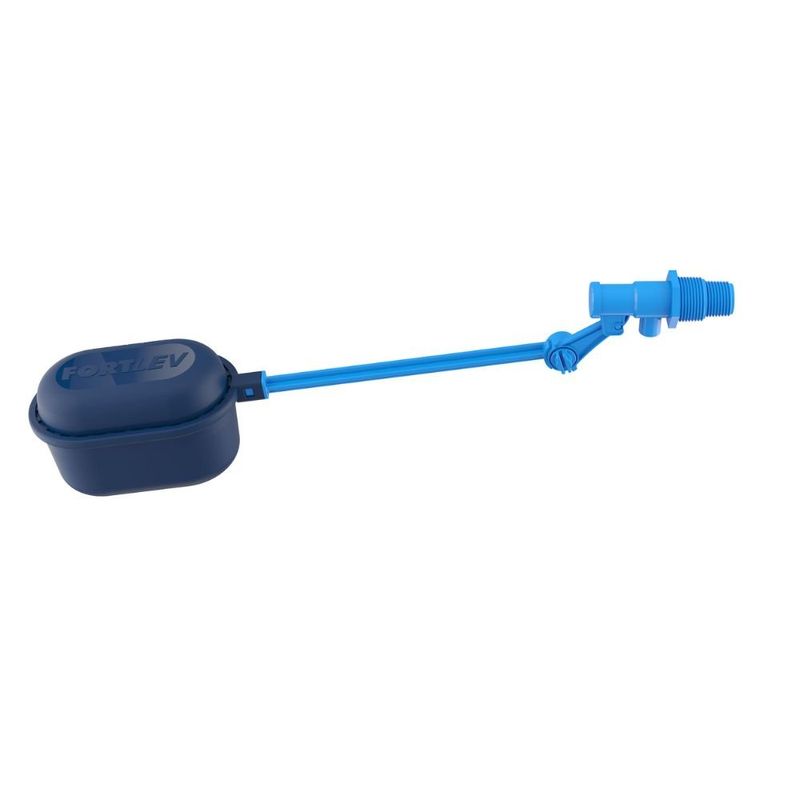torneira de boia fortlev para caixa d'água haste abs 1/2" e 3/4" azul (mp)