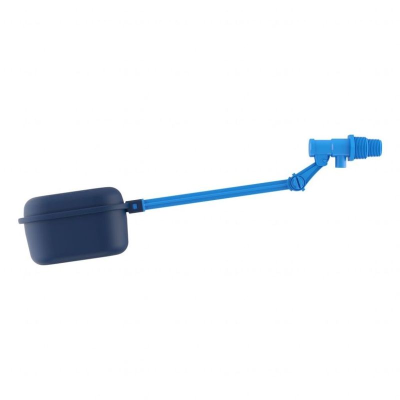 torneira de boia fortlev para caixa d'água haste abs 1/2" e 3/4" azul (mp)