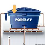torneira de boia fortlev para caixa d'água haste abs 1/2" e 3/4" azul (mp)
