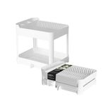 escorredor de pratos paramount duplo com bandeja 40x32x36cm fly 4623 (mp)