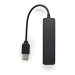 hub usb knup 3 portas com leitor de cartão kp-t117 (mp)
