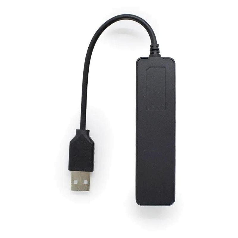 hub usb knup 3 portas com leitor de cartão kp-t117 (mp)
