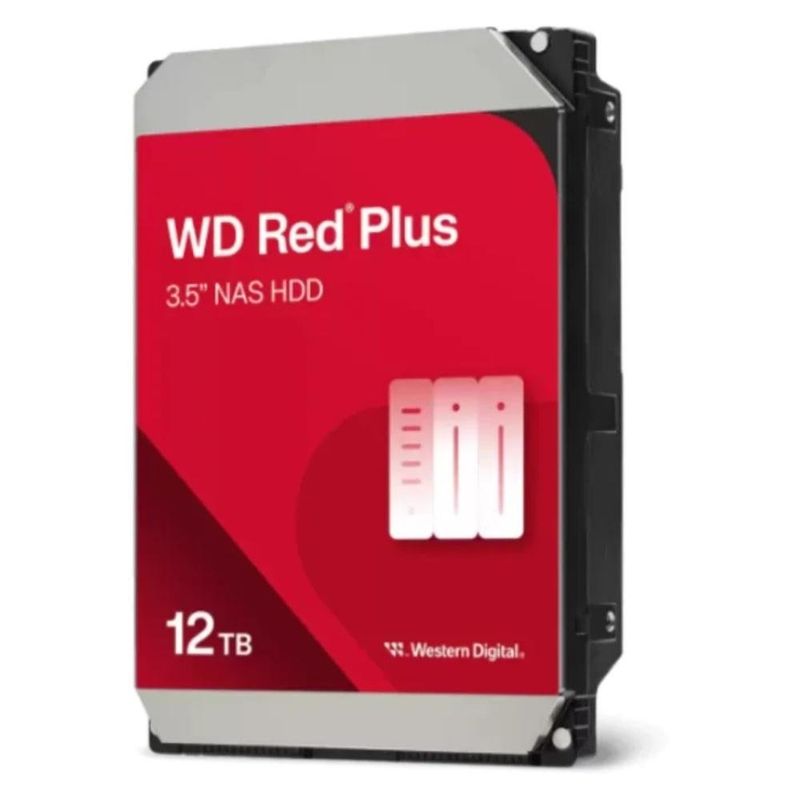 hd para servidor nas western digital wd red plus 12tb 3.5" sata iii 512mb wd120efgx (mp)
