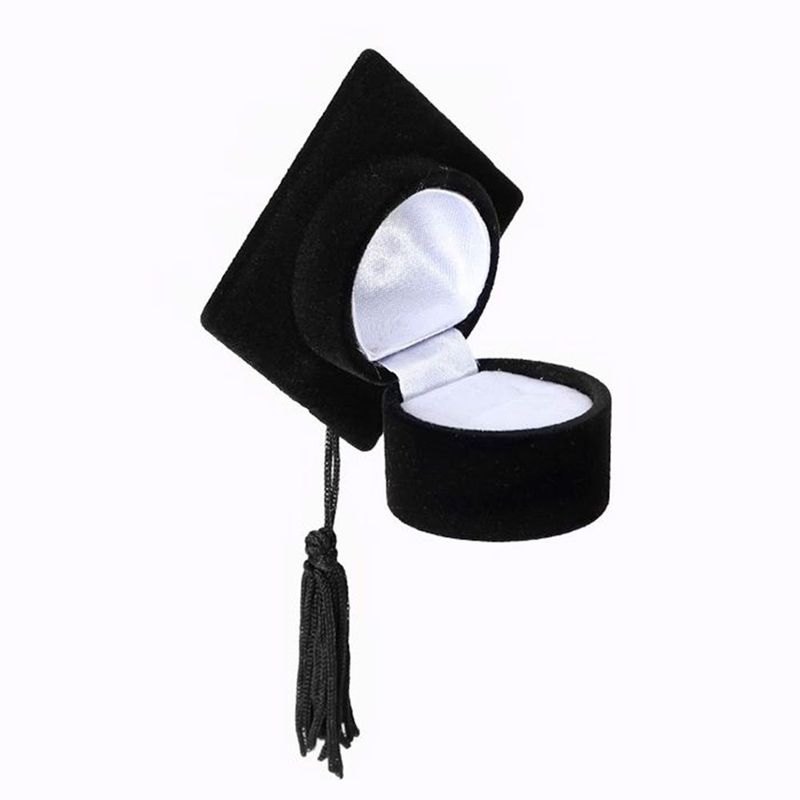 estojo linha chapéu de formatura luiza mota preto 178782 (mp)