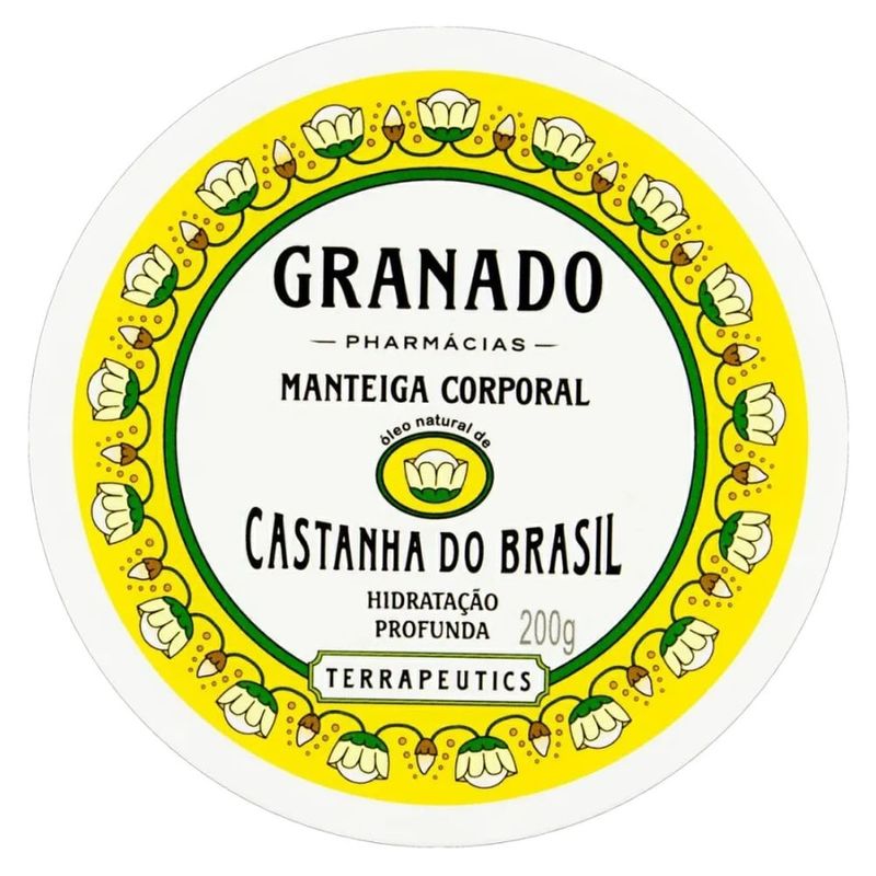 manteiga corporal granado terrapeutics castanha do brasil 200g