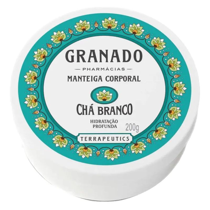 manteiga corporal granado chá branco 200g