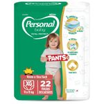 fralda descartável personal baby protect pant tamanho xg 22 unidades