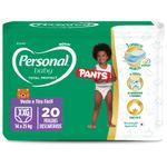 fralda descartável personal baby protect pant tamanho xxg 20 unidades