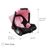 bebê conforto infanti pomo de 0 a 13kg rosa e preto cax00994 (mp)