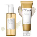 kit skin1004 madagascar centella double cleansing duo ampoule foam 125ml e light cleansing oil 200ml