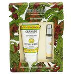 kit duo suavidade gramado creme de mãos castanha do brasil 50ml e colônia bergamota e flor de laranjeira 10ml
