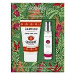 kit duo revigorante granado creme de mãos gengibre 50ml e colônia cardamomo e gengibre 10ml