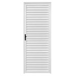 porta de alumínio veneziana lado direito clm 210x70cm premium branco (mp)