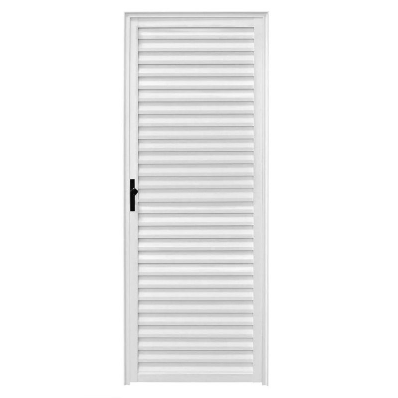 porta de alumínio veneziana lado direito clm 210x70cm premium branco (mp)