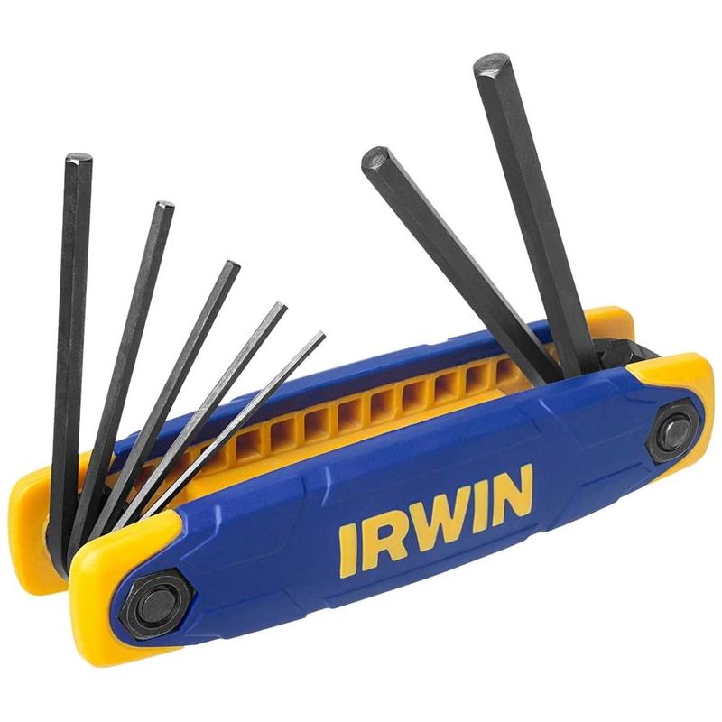 jogo de chaves irwin 7 peças hexagonais canivete 1,5 a 6,0mm (mp)