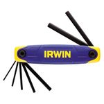 jogo de chaves irwin 7 peças hexagonais canivete 1,5 a 6,0mm (mp)