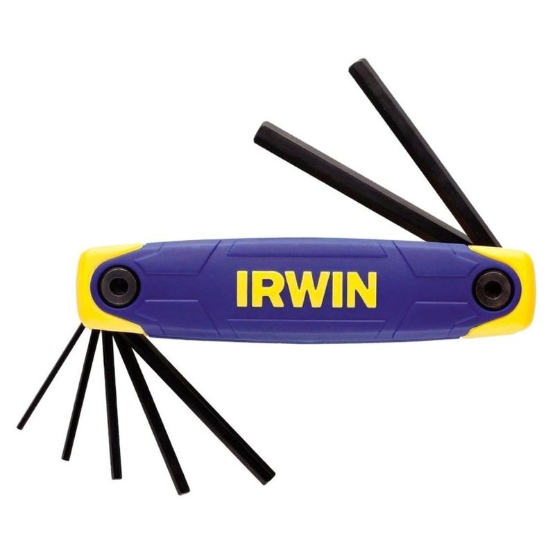 jogo de chaves irwin 7 peças hexagonais canivete 1,5 a 6,0mm (mp)