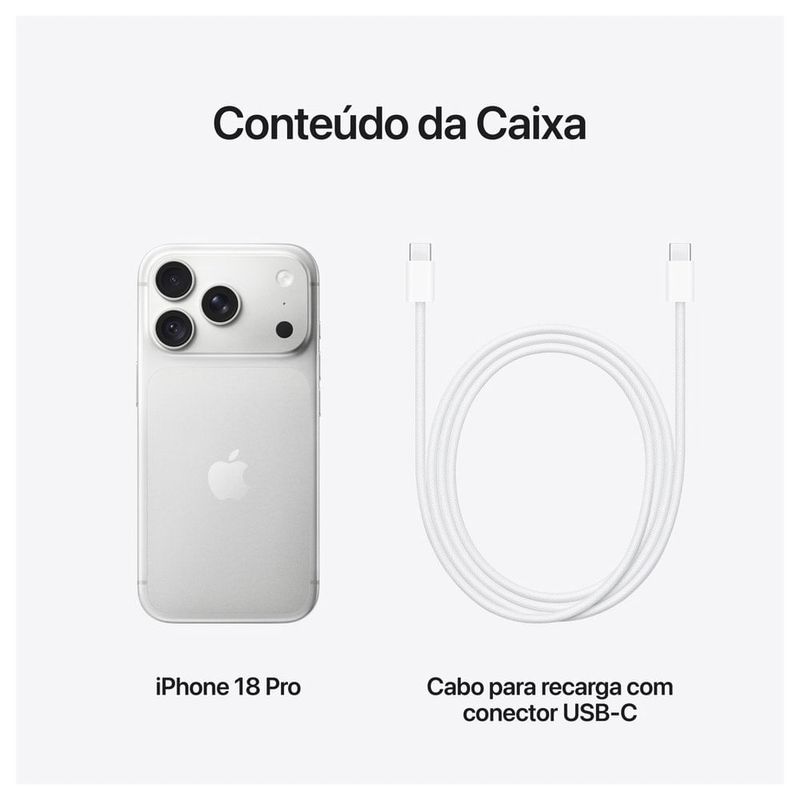 apple iphone 18 pro 256gb prateado