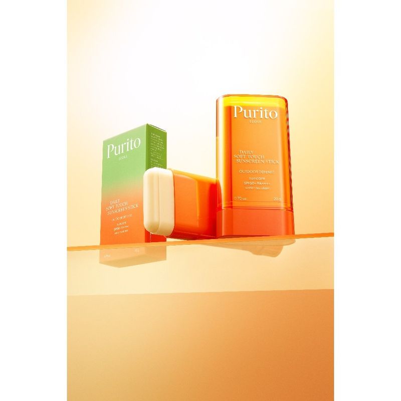 protetor solar coreano em bastão purito seoul daily soft touch spf50+ pa++++ - 20g