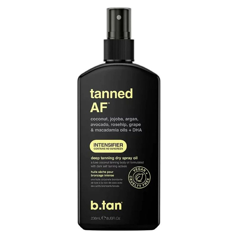óleo bronzeador intensifier coreano b.tan tanned af vegano 236ml